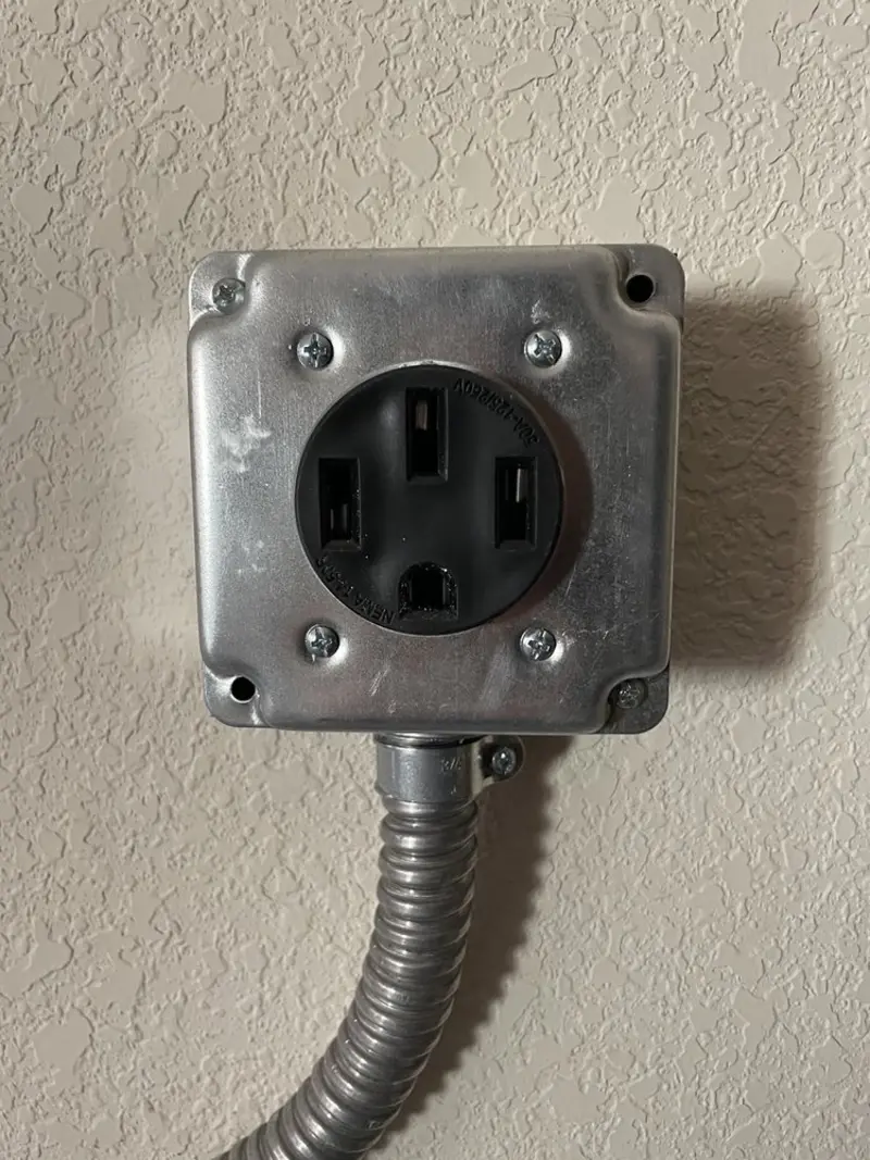 NEMA 14-50 outlet installed for Smart Home Electrical in Mount Olive